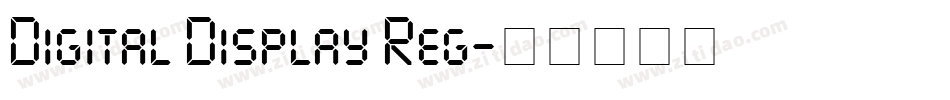 Digital Display Reg字体转换